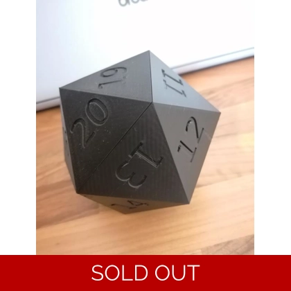 Dungeons & Dragons D20 Dice Box 3D Printed